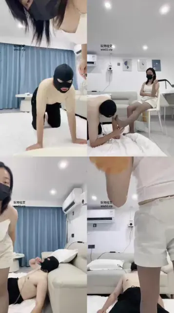 【物业素人】赏赐圣水/骑马狗爬/跪舔丝袜jio/脚插嘴/坐脸虐乳口水