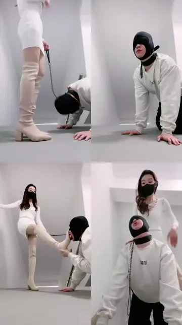 【莫莉】车模商场楼道踩虐狗