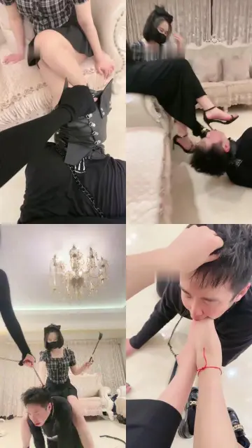 【桃幼幼】带素人闺蜜入圈-骑马舔脏鞋/提档踩踏耳光/反绑鞭打