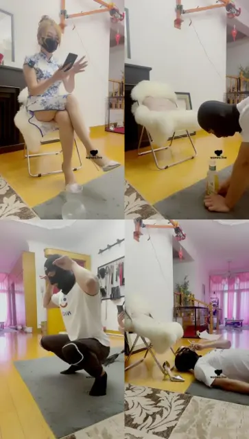 【魔鬼天使】旗袍S-大量灌圣水/鞭打闻舔臭脚【双视角版】