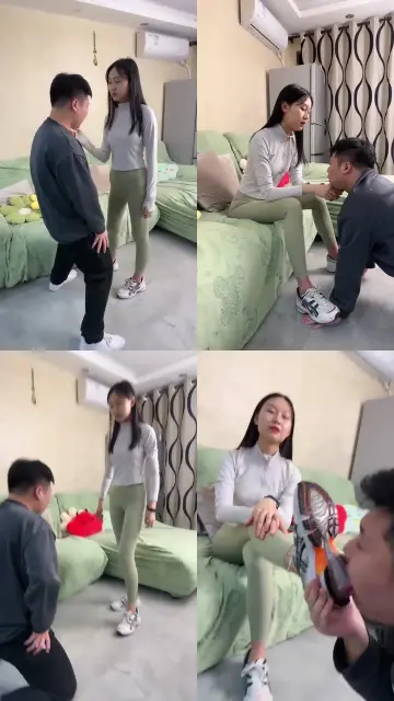 【艾莉】运动女神提档/全体重踩踏/白棉袜气味吸入/腿绞窒息