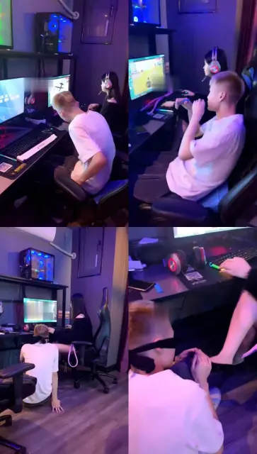 【Fiona菲菲】网吧系列2调教偷丝袜的猥琐男【完整版】