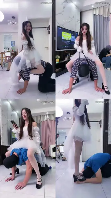 【麋鹿银儿】白富美公主S-骑马爬行/耳光/碾压狗爪/跳踩