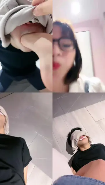 【娇娇】脚趾玩狗舌/白袜塞嘴/电棍惩戒