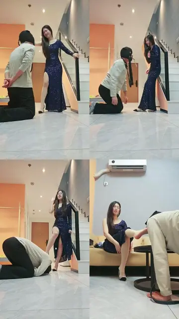 【嘉妮】高跟踩踏/连环耳光/重度鞭打/骑马转胯