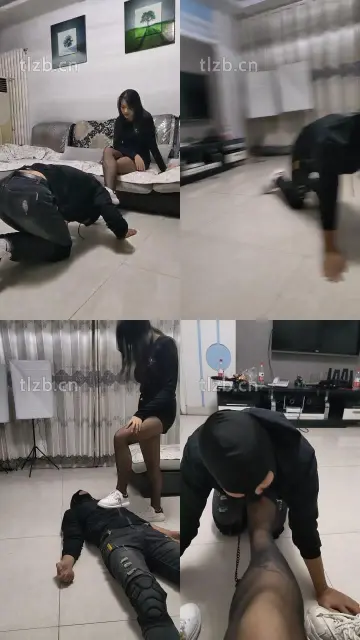 【尤尤子】骑马转胯遛狗爬行/舔小白鞋黑丝/踩踏