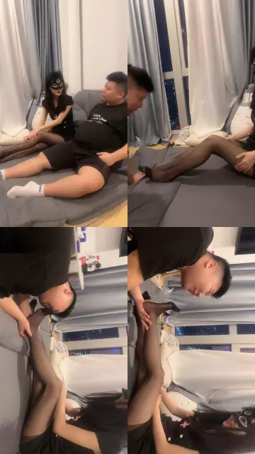 【素人星探】喂口水/黑丝美腿全体重踩【完整版】