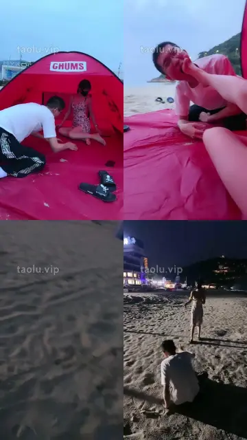 【暴力美学】户外沙滩调-踩脸/喂沙子/遛狗/清理玉足