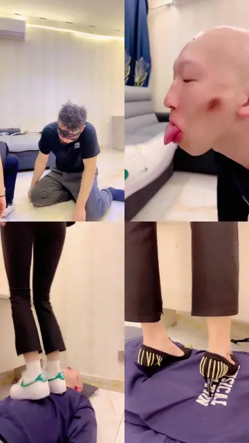 【冷鸢大大】运动鞋+高跟鞋全体重踩踏/滴蜡狗头/鞭打