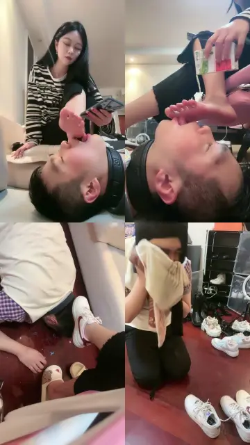 【桃幼幼】裸足臭脚踩地毯