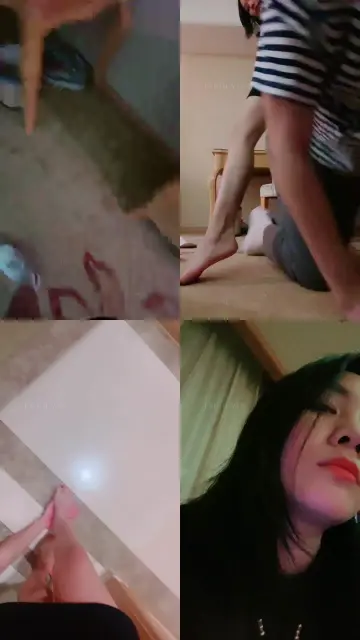 【紫琳】裸足踩脚垫/小白鞋白袜闻舔