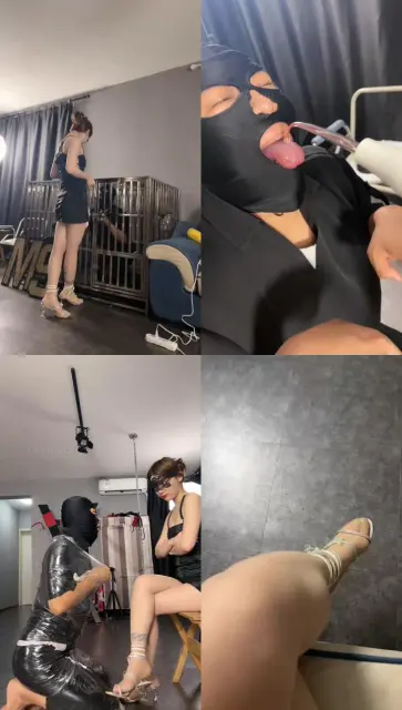 【领主老大】圈养第二天-狗笼犬化/遛狗/鞭打/木乃伊全包