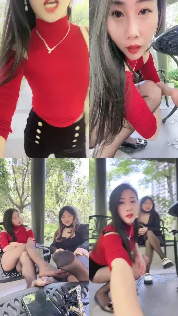 【爱丽丝】闺蜜犬-户外丝袜美腿诱惑