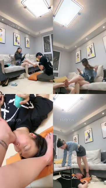 【领主老大】跪舔长靴白袜裸足/白袜塞嘴踩踏