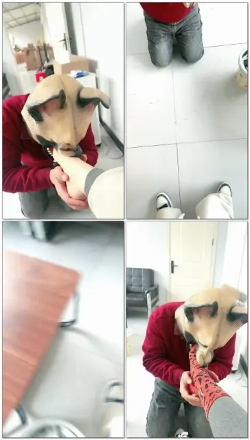 【小原妈妈sss】主人带狗奴工作吃我吐出来的剩饭口水