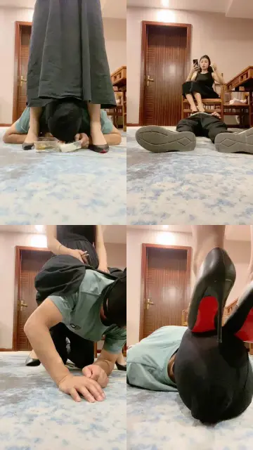 【海绵大大】高跟踩脚垫/胯下喂食/骑马强制刷鞋/踩狗爪