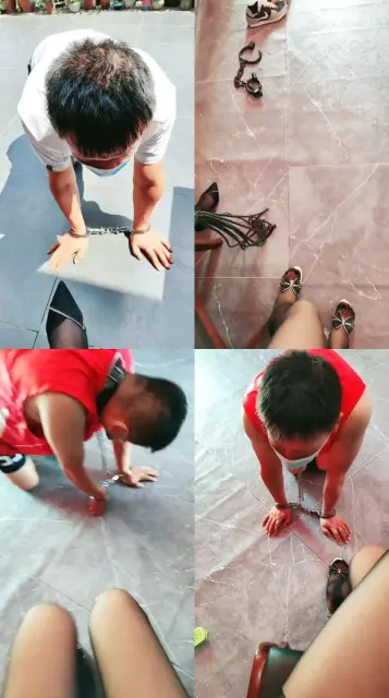 【圈养基地】户外调-手铐捆绑/高跟黑丝踩