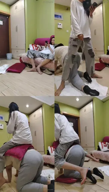 【樱樱】骑马犬化母畜-数据线鞭打【下】