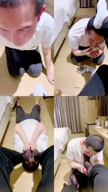 【曼妮老师】贝壳头黑丝脚闻舔/喂食鞋垫面包/踩踏深喉