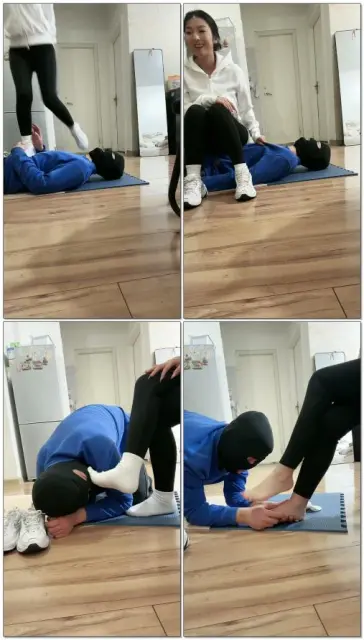 【海绵大大】TJ开发素人耐溫柔的引导素人一步一步轮为我的脚底狗