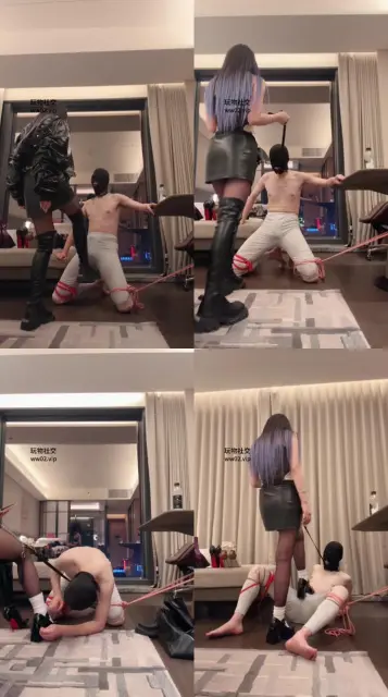 【玥樾】捆绑换多双鞋重度连环踢裆