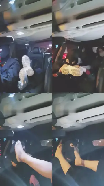 【巴莉女王】诱惑专车司机舔棉袜脚