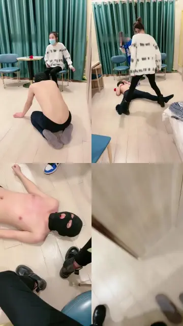 【沐清忧】姐妹花-棉袜/耳光/踩踏教训臭房东【双视角版】