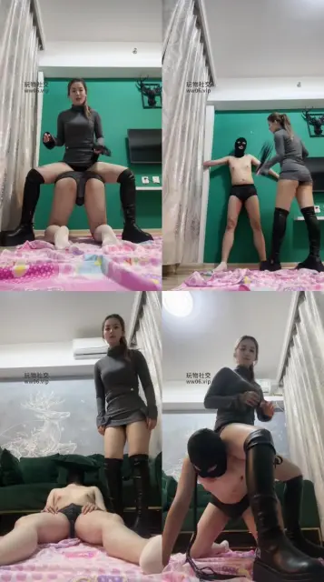 【伍玥】长靴御姐S-重度踢踹虐打/鞭打狠抽