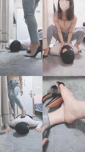 【灵竹】调教小奶狗-踩踏/耳光