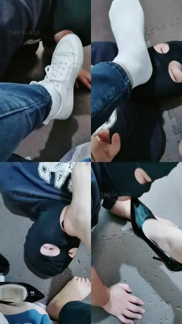 【梦绾】闻舔原味白袜裸足高跟