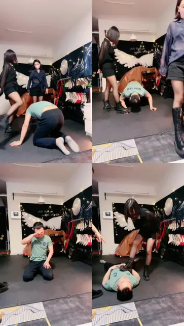 【清墨】长靴+短靴-双S-重度踢踹暴打/踩踏