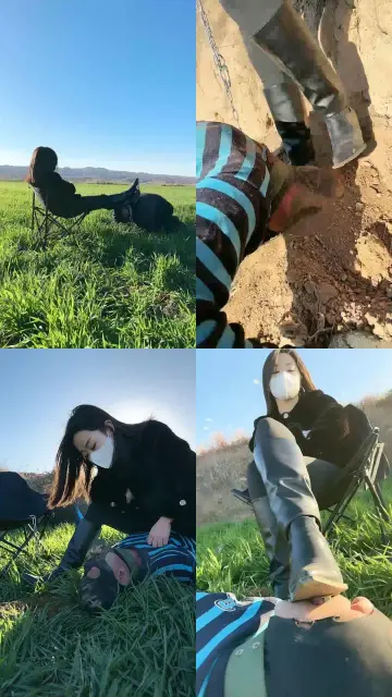 【辣姐】犬化爱好者!户外-骑马/长靴碾压踩/泥巴窒息