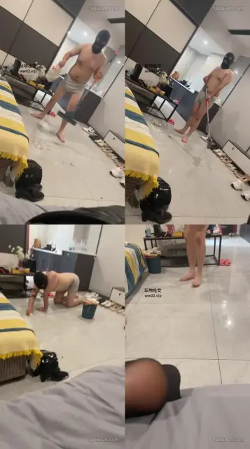 【河北00后情侣】监督绿帽做家务