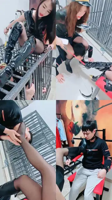 【木子大大】双S-狗笼囚禁/隔笼舔鞋/插嘴/口球塞嘴【双视角版】