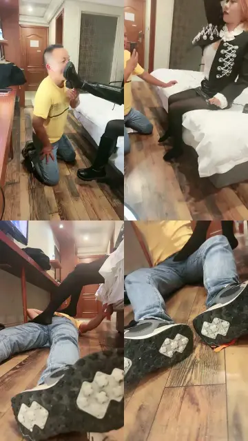 【露露小妈】清理脏长靴黑丝/坐脸窒息/耳光