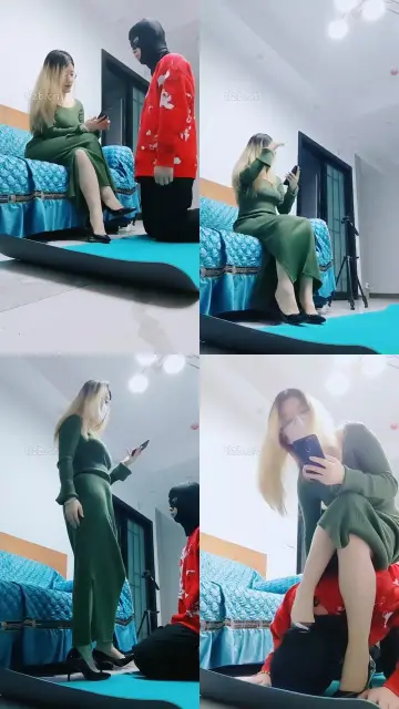 【重庆cc女王】高跟肉丝脚下奴【完整版】