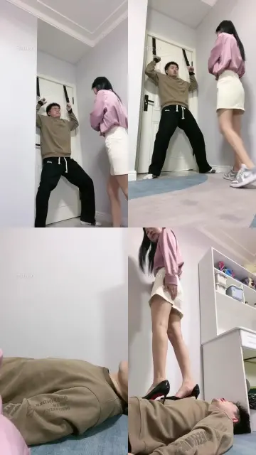 【樱木花椒】吊绑提档-高跟全体重踩踏虐打