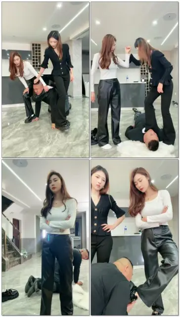 【麋鹿银儿】踹头踢头爆踹双s场