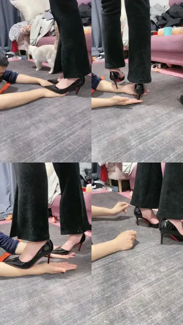 【冰诺】高跟碾压踩狗爪