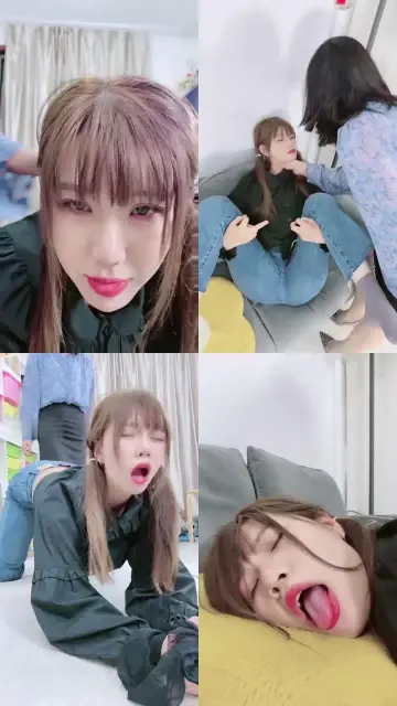 【美离子】超美女奴吃丝袜/吃口水/高跟羞辱