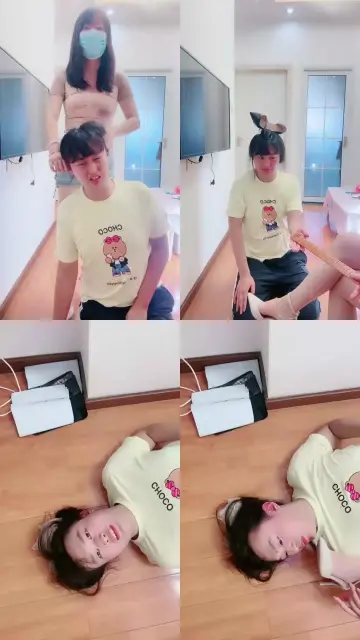 【桃子老师】揪耳朵/头顶高跟/闻舔鞋