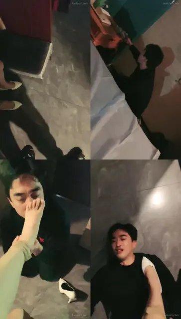 【刘二狗】会所开发素人技师-闻舔高跟肉丝/踩踏喂食