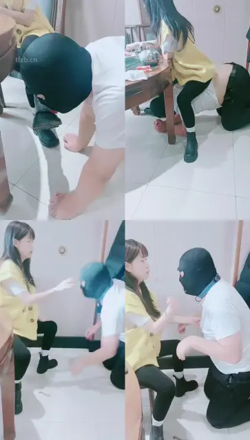 【芷镜小主】桌底视角-舔脏鞋/踩踏喂食