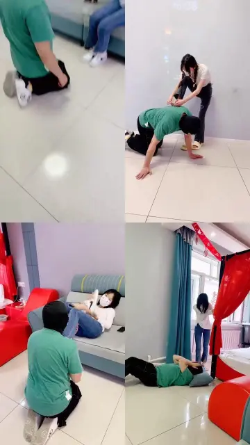 【精神小妹】素人学生调-重度踢踹/白袜塞嘴/踩狗爪/全体重踩