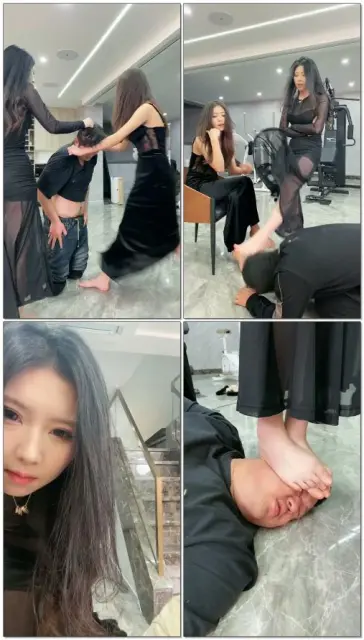 【麋鹿银儿】提档膝顶踹头大耳光专场