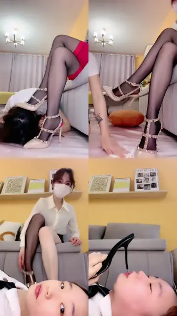 【茹雪】可爱母畜闻rs/铆钉鞋舔/裸足黑丝足狂舔