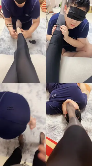 【埋汰】黑丝玉足蹂躏踩脚垫奴