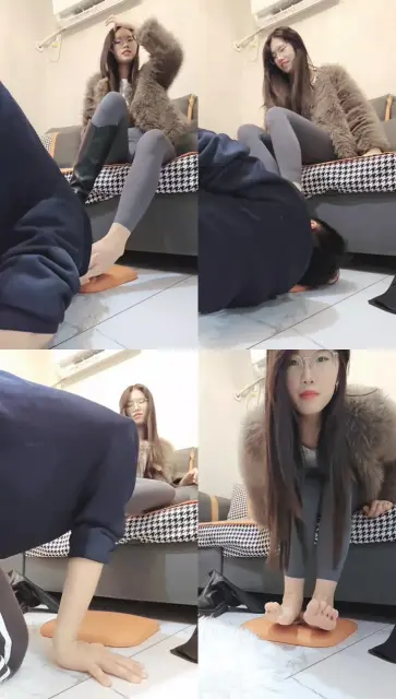 【嘉妮】当脚垫/长靴肉丝踩/臭脚捂脸