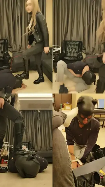 【双子姬】逮住跑骚狗暴力踢踹【续集】