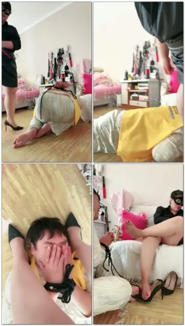 【佳琪女王s】外卖员偷闻丝袜脚被抓